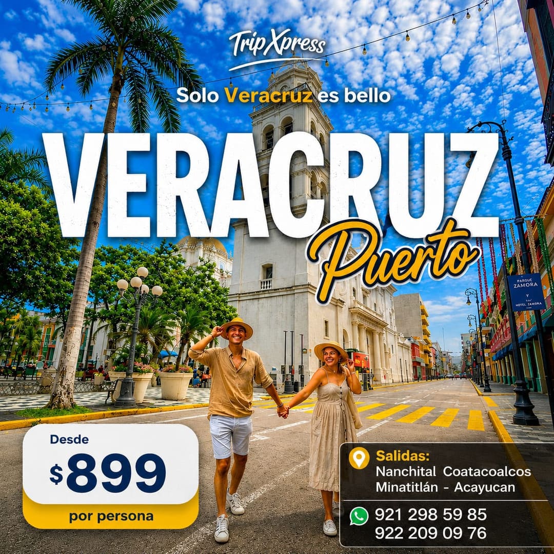 Flyer del viaje Tour Veracruz Puerto